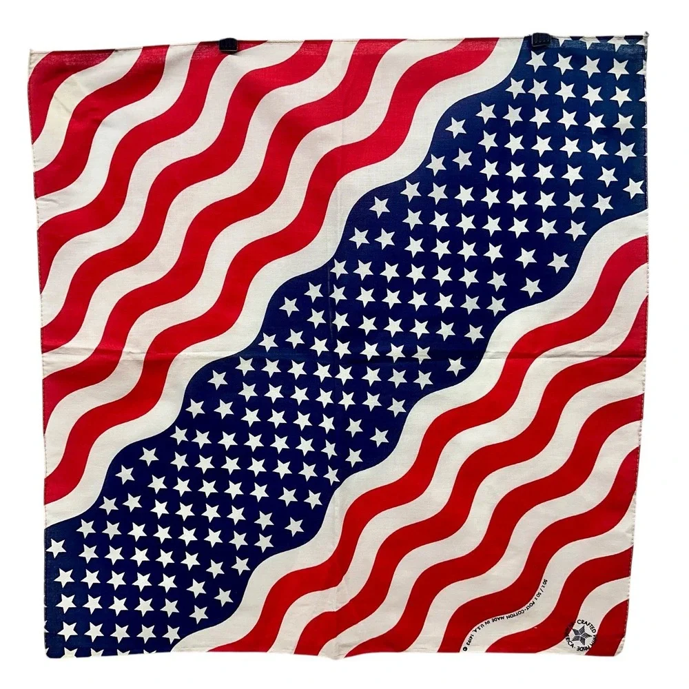 2-Vintage Driving Long & Hard Trucking Along Semi American‎ & US Flag Bandana